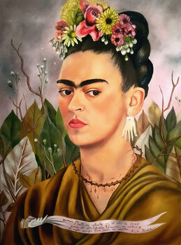 Poster Self Portrait, Dedicated to Dr Eloesser, 1940