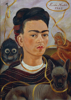 Poster Self-Portrait with Changuito, 1945