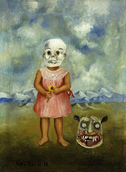 Poster She Plays Alone or Girl with Death Mask, 1938