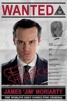 Poster Sherlock - Moriarty Wanted