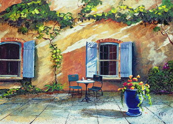 Canvas Print Shuttered Windows, Provence, France, 1999