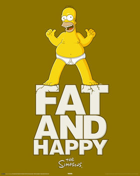 Poster SIMPSONS - fat and happy