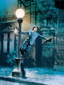 Canvas Print Singin' in the Rain directed by Gene Kelly and Stanley Donen, 1952