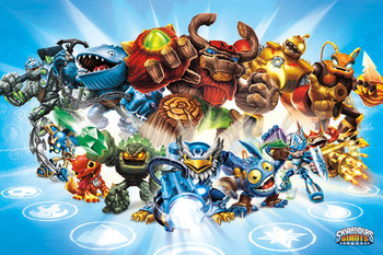 Плакат Skylanders Giants - group