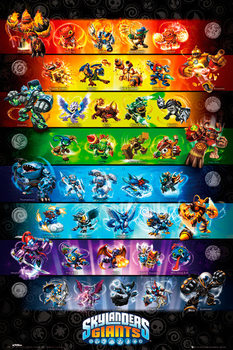 Плакат Skylanders Giants - stats