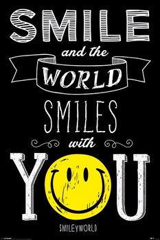 Poster Smiley - World Smiles WIth You