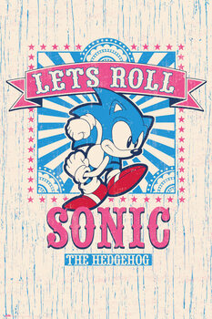 Poster Sonic the Hedgehog - Let‘s Roll