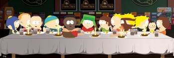 SOUTH PARK - last supper Poster