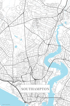 Poster Southampton white