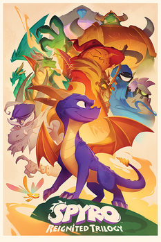 Spyro - Animated Style Poster
