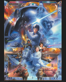 Poster STAR WARS - anniversary