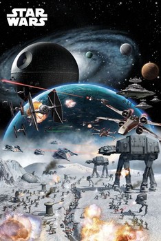STAR WARS - battle Poster