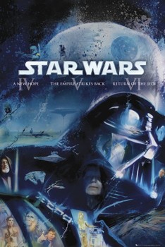 STAR WARS - blue ray classic Poster