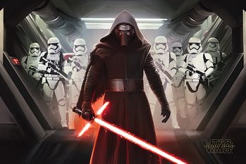 Star Wars Episode VII: The Force Awakens - Kylo Ren & Stormtroopers Poster