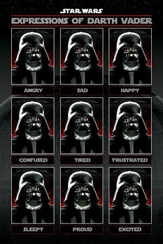 Poster Star Wars - Expressions of Darth Vader