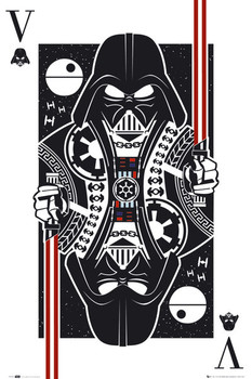 Poster STAR WARS - playing card