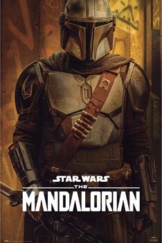 30 x 40 cm Star Wars : The Mandalorian poster encadré Entrance - GBeye 
