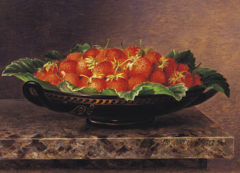Poster Strawberries in a Greek kylix