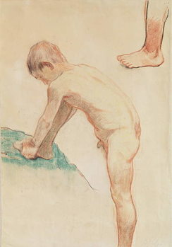 Poster Study of a boy and a foot, 1888