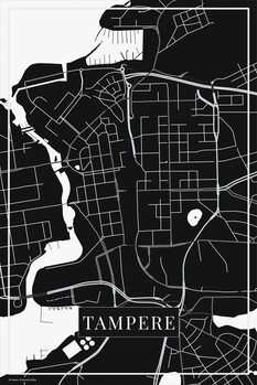 Canvas Print Tampere black