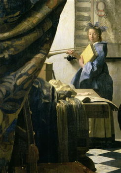Poster The Artist's Studio, c.1665-6 (oil on canvas)