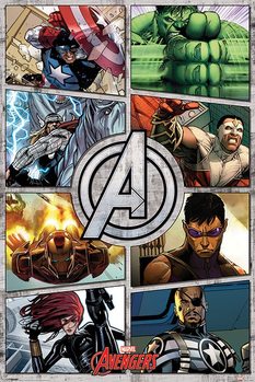 Poster The Avengers - Comic Panels