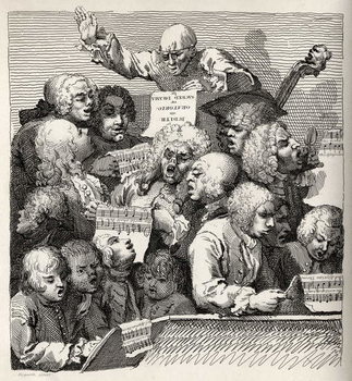 Poster The Chorus, from 'The Works of William Hogarth'