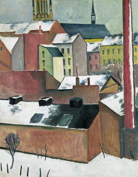 Poster The Church of St Mary in Bonn in Snow, 1911