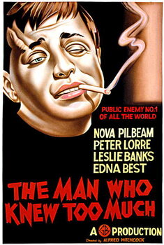 Плакат The man who knew too much directed by Alfred Hitchcock 1934