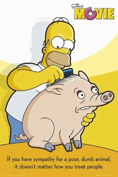 Poster The Simpsons movie - dumb animal