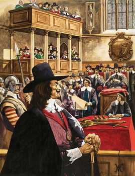 Плакат The trial of King Charles the First in Westminster Hall
