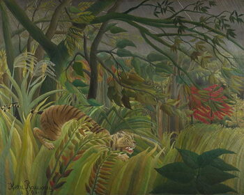 Poster Tiger in a Tropical Storm (Surprised!) 1891