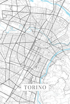 Плакат Torino white