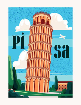 Плакат Travel Destination Vector Poster