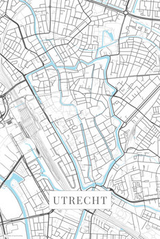 Canvas Print Utrecht white