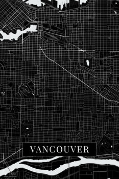Canvas Print Vancouver black