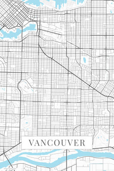 Canvas Print Vancouver white