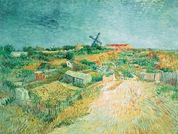 Vegetable Gardens in Montmartre: La Butte Montmartre, 1887 Art Print