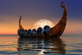 Poster Viking Boat 2
