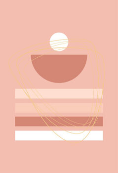 Poster Wall art. Minimalistic abstract art background.