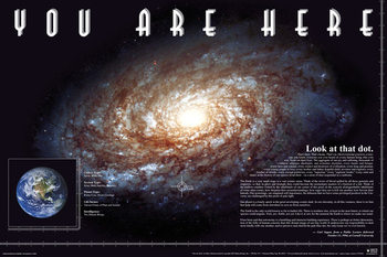 You Are Here - Space Poster