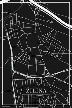 Canvas Print Žilina black