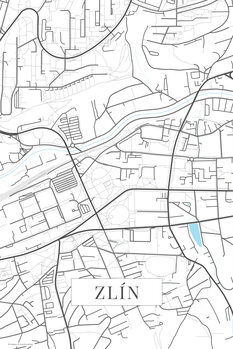 Canvas Print Zlin white