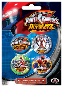 Σετ κονκάρδες POWER RANGERS - Colours