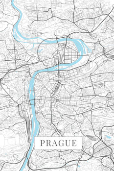 Принти на полотні Prague white