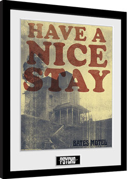 Poster emoldurado Psycho - Have a Nice Stay