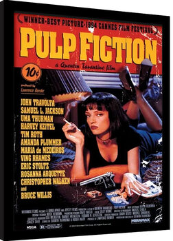 Kehystetty juliste Pulp Fiction: Tarinoita väkivallasta - Uma On Bed