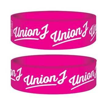 Pulseira UNION J - pink logo