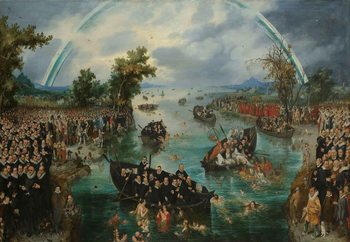 Quadro em vidro Fishing For Souls, Van De Venne