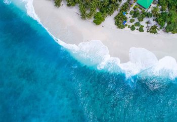 Quadro em vidro Paradise From Above